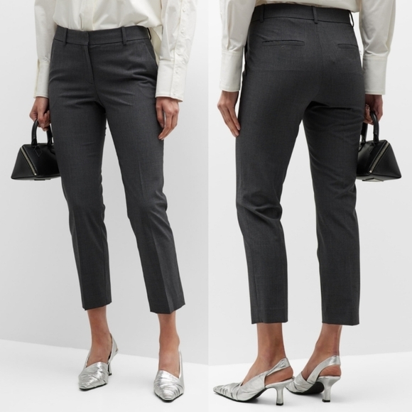 Theory Wool Taper Trouser in Charcoal  Size 31 - Picture 1 of 6
